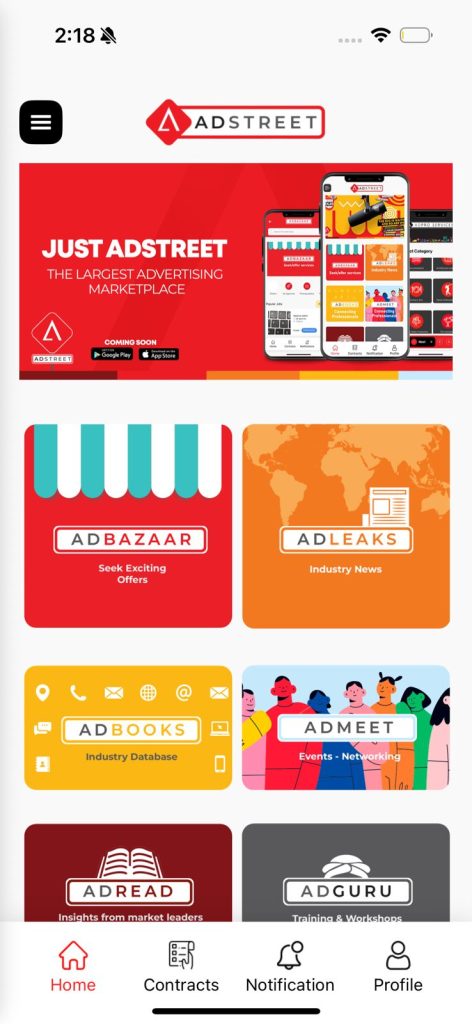 Adstreet app